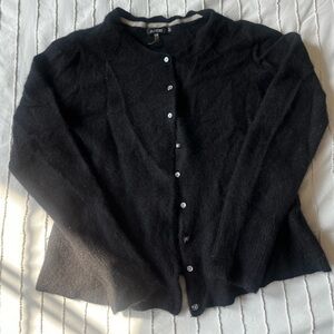 Black Button-Up Sweater